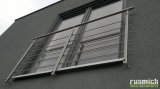 Nerezové zábradlí na francouzské okno 2000mm na fasádu (montáž možná i skrz zateplení)